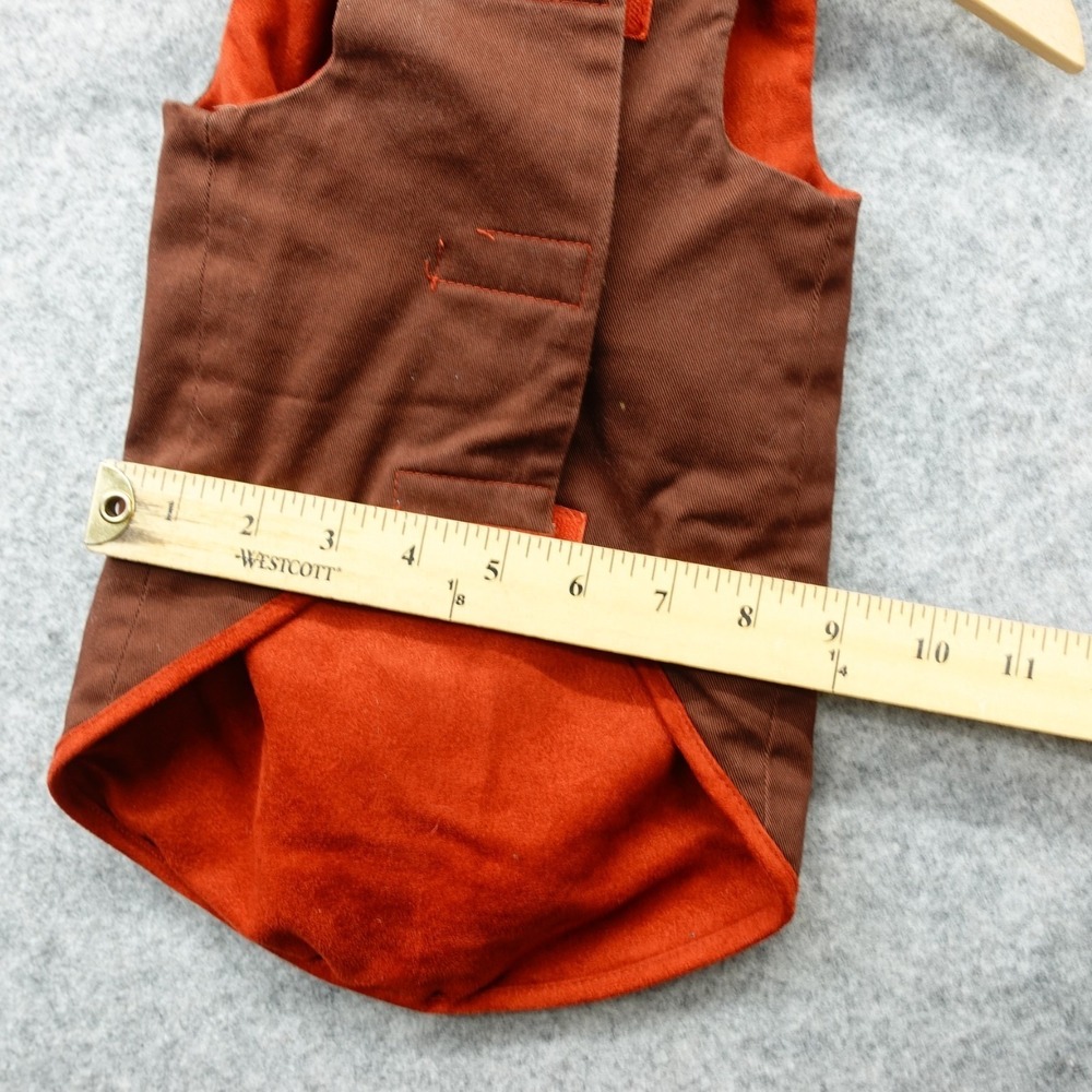 Woolrich Dog Vest Jacket Small Brown Canvas Insulated Hunting Utility Pet Coat - Picture 6 of 12
